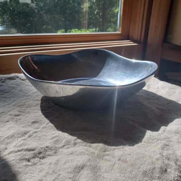 Wilton Armetale Classic 9" Square Vegetable Bowl Boston Pattern - Picture 11 of 15